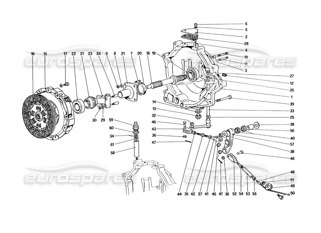 a part diagram from the ferrari 328 parts catalogue