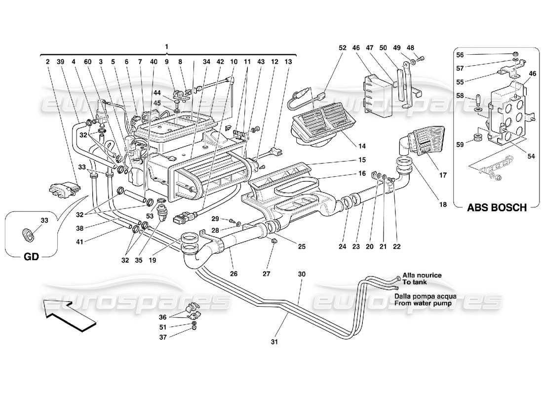 part diagram containing part number 64324800