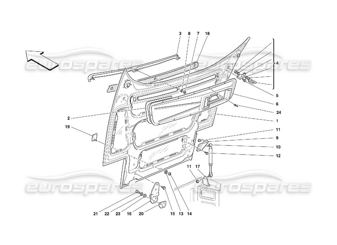 a part diagram from the Ferrari 355 (5.2 Motronic) parts catalogue