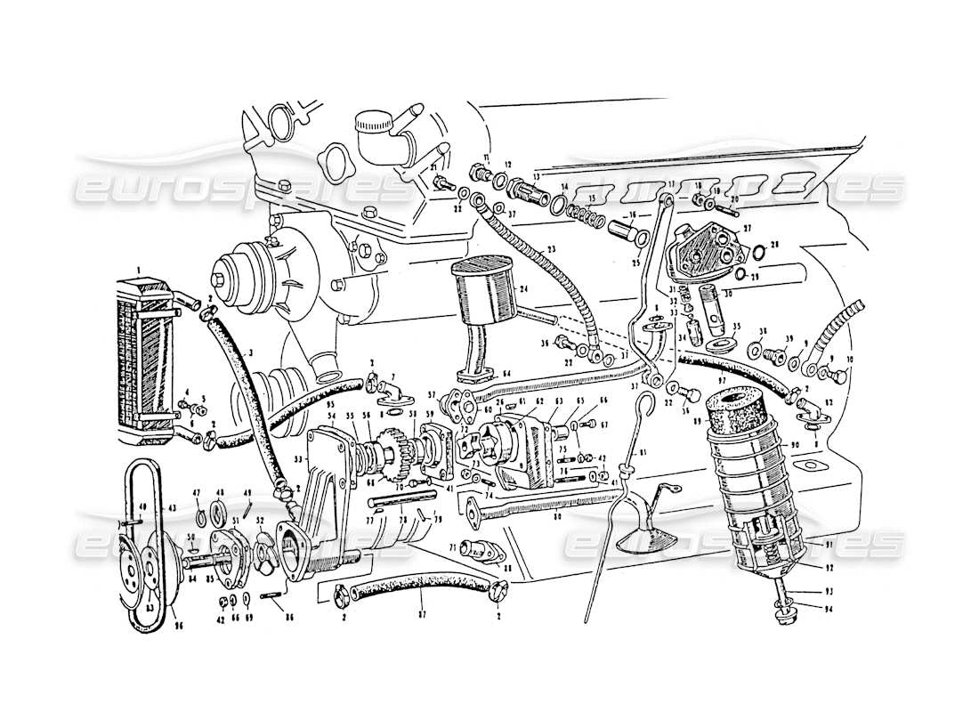 part diagram containing part number grn/49954