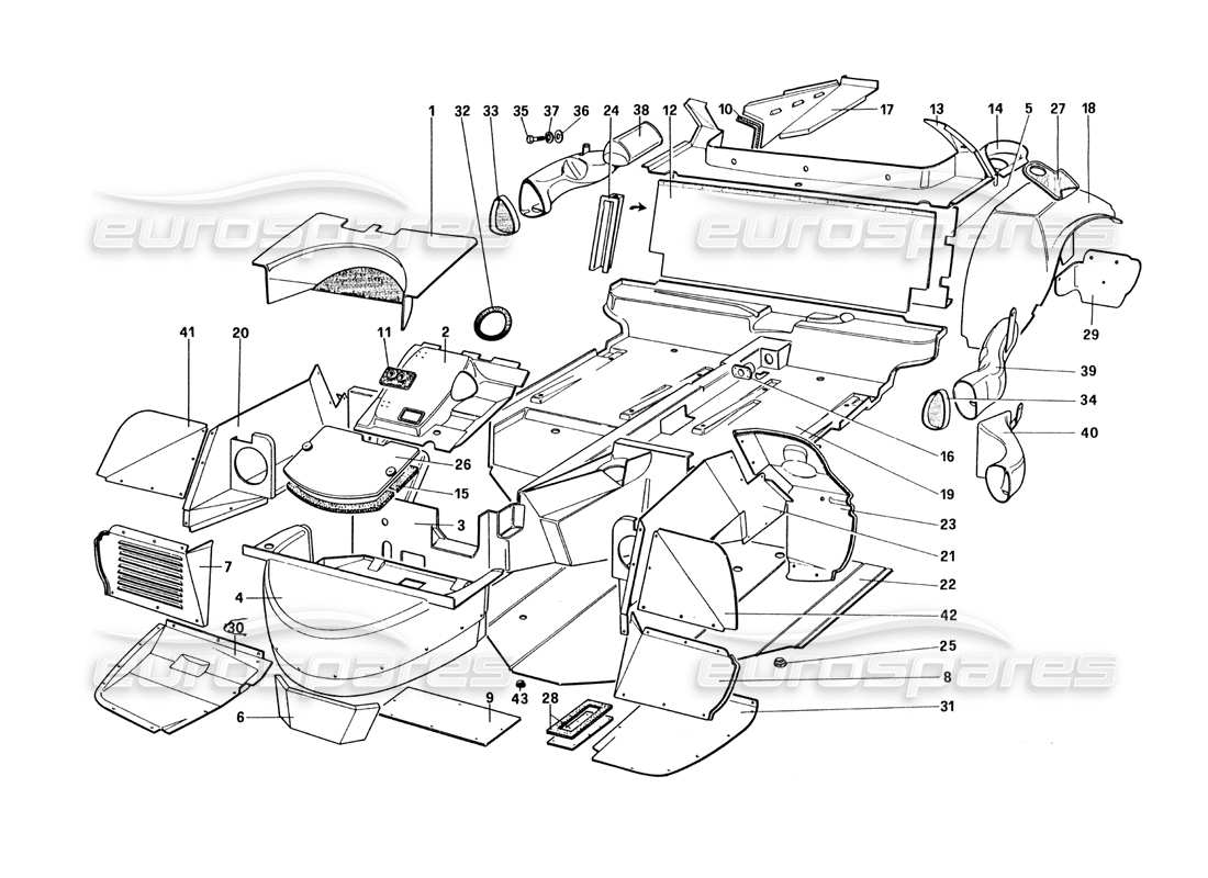 part diagram containing part number 61872800