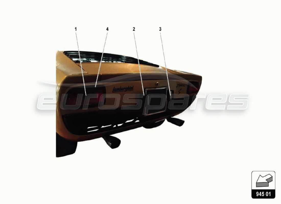 VIEW PARTS DIAGRAMS FROM THE LAMBORGHINI MIURA P400S PARTS CATALOGUE a part diagram from the lamborghini miura p400s parts catalogue