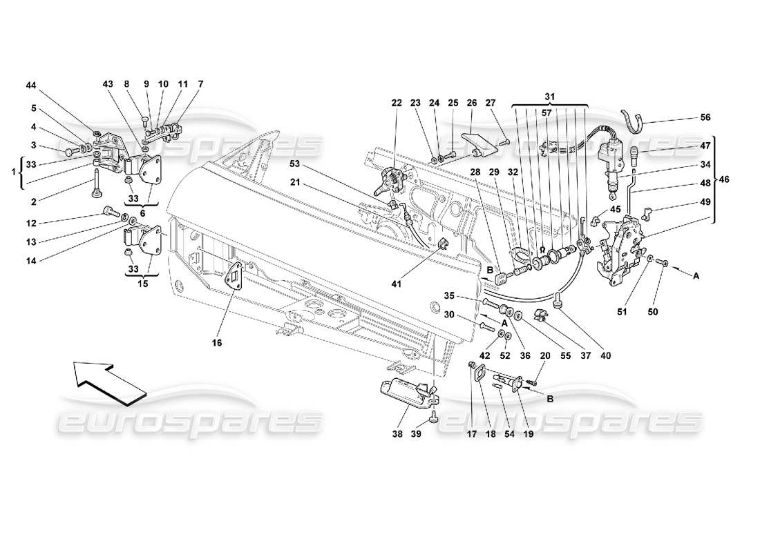 part diagram containing part number 64314100