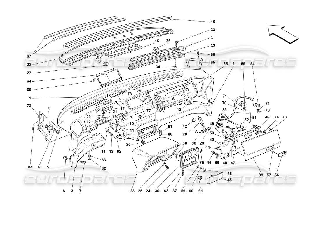part diagram containing part number 64114400