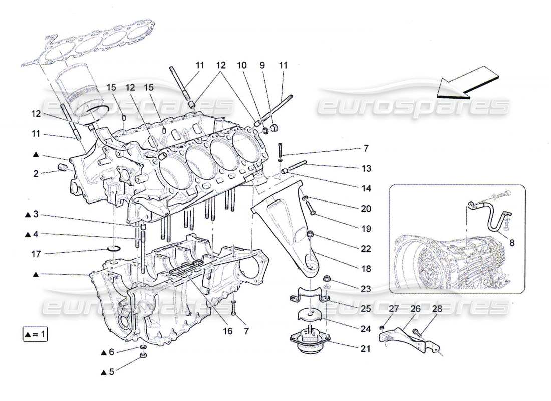 part diagram containing part number 222316