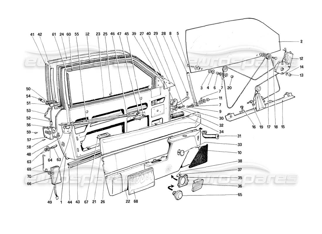 part diagram containing part number 60552000