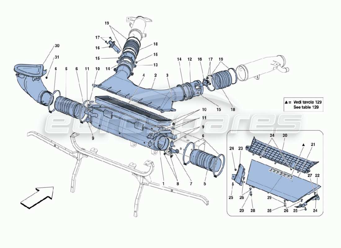 part diagram containing part number 89296400