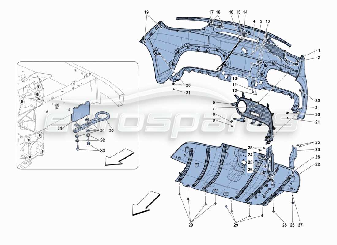 part diagram containing part number 85687400