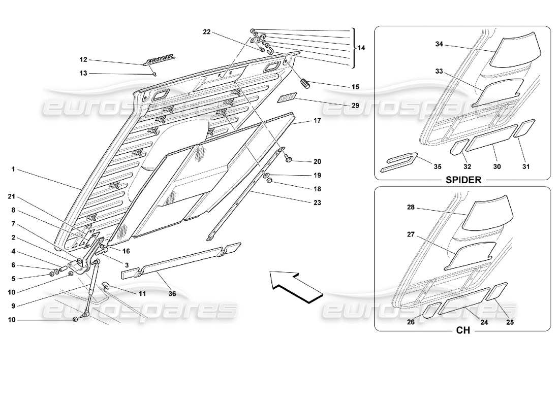 part diagram containing part number 63341400