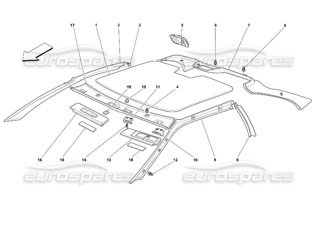 part diagram containing part number 64278300