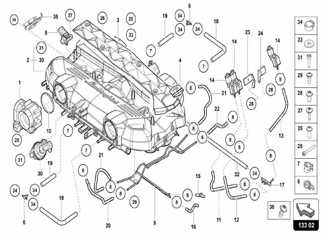 part diagram containing part number 07m133433m