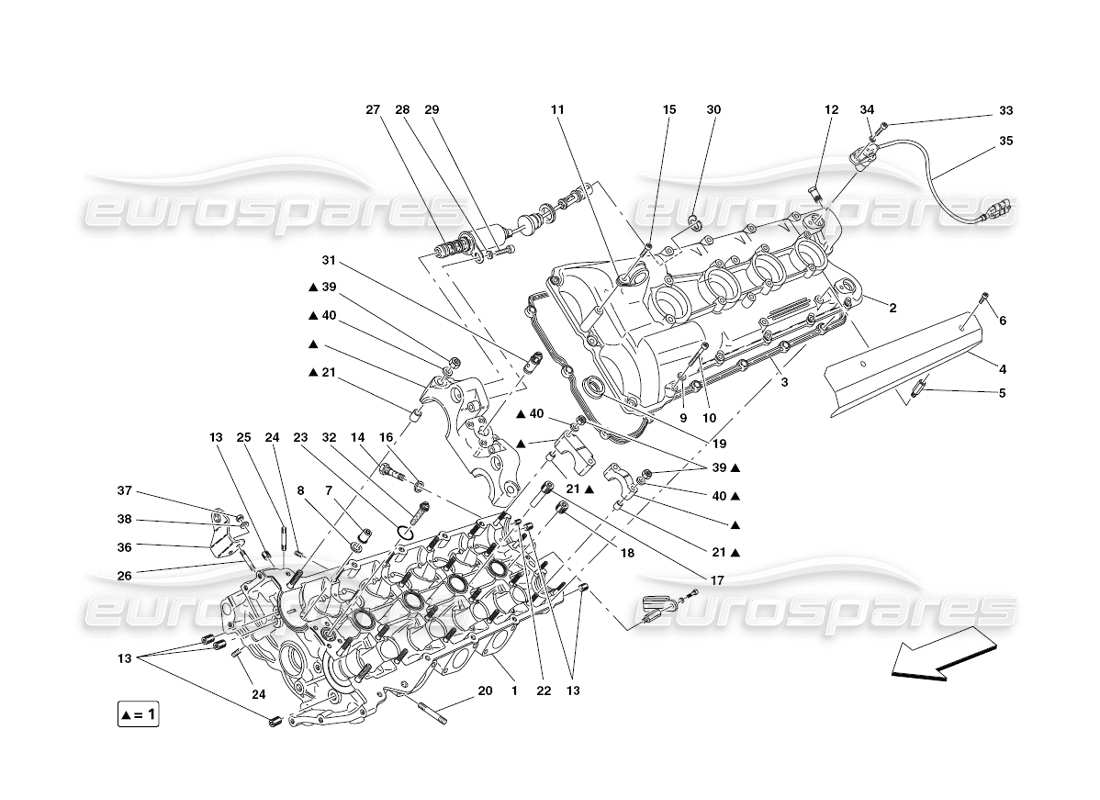 a part diagram from the Ferrari 430 Challenge (2006) parts catalogue