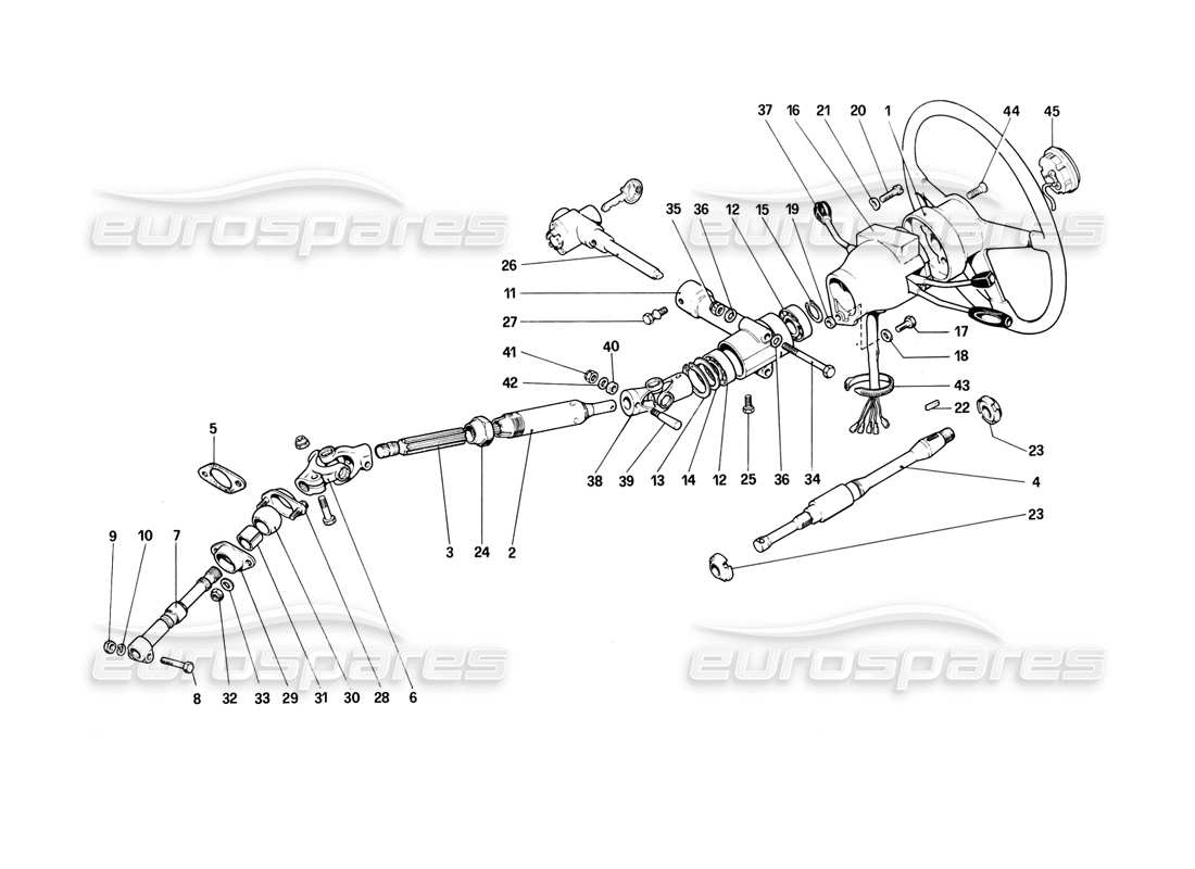 a part diagram from the ferrari 308 parts catalogue