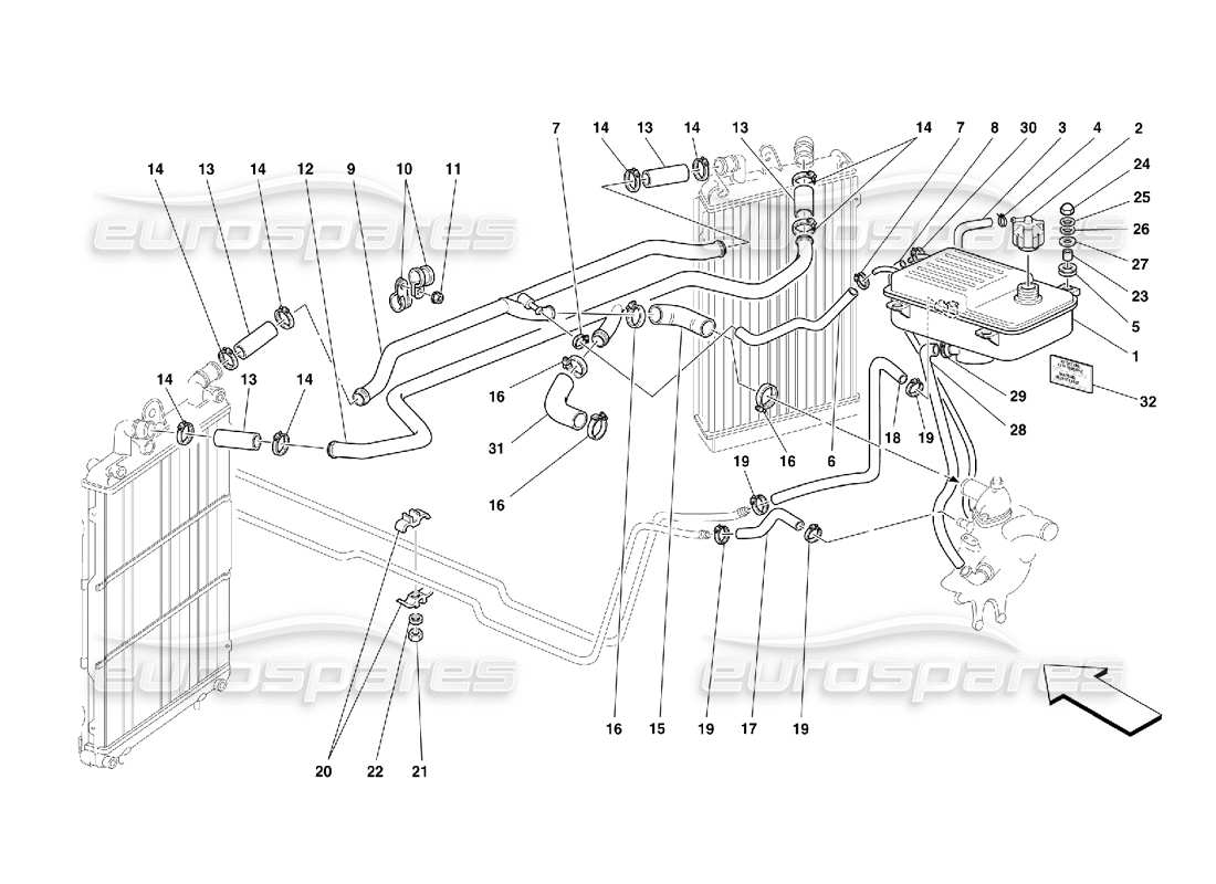 part diagram containing part number 64612000