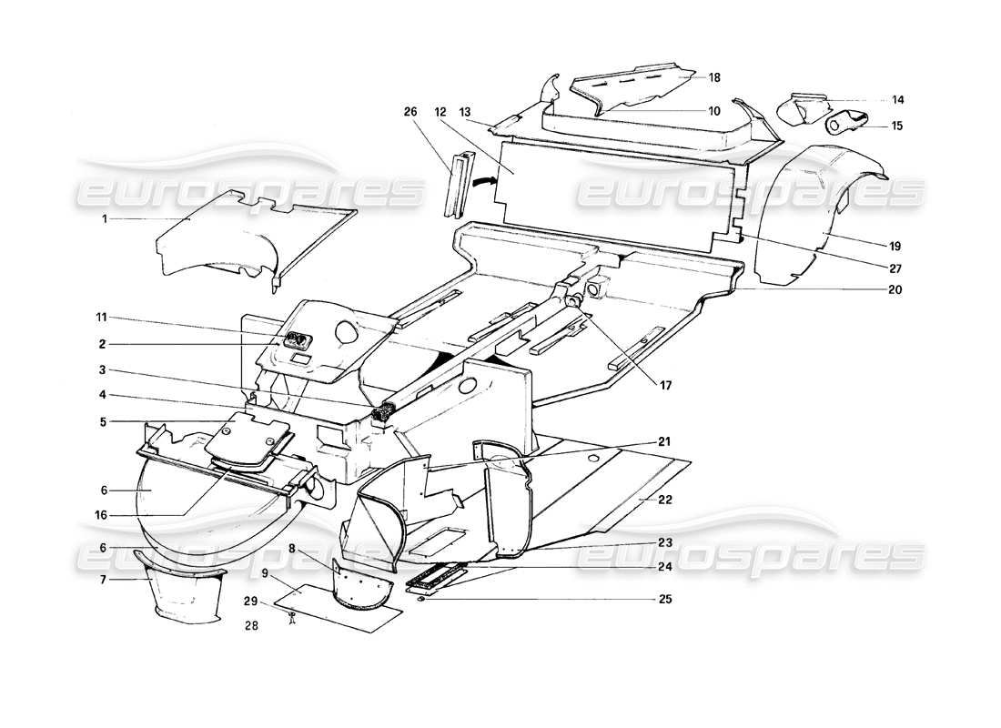 part diagram containing part number 60060001