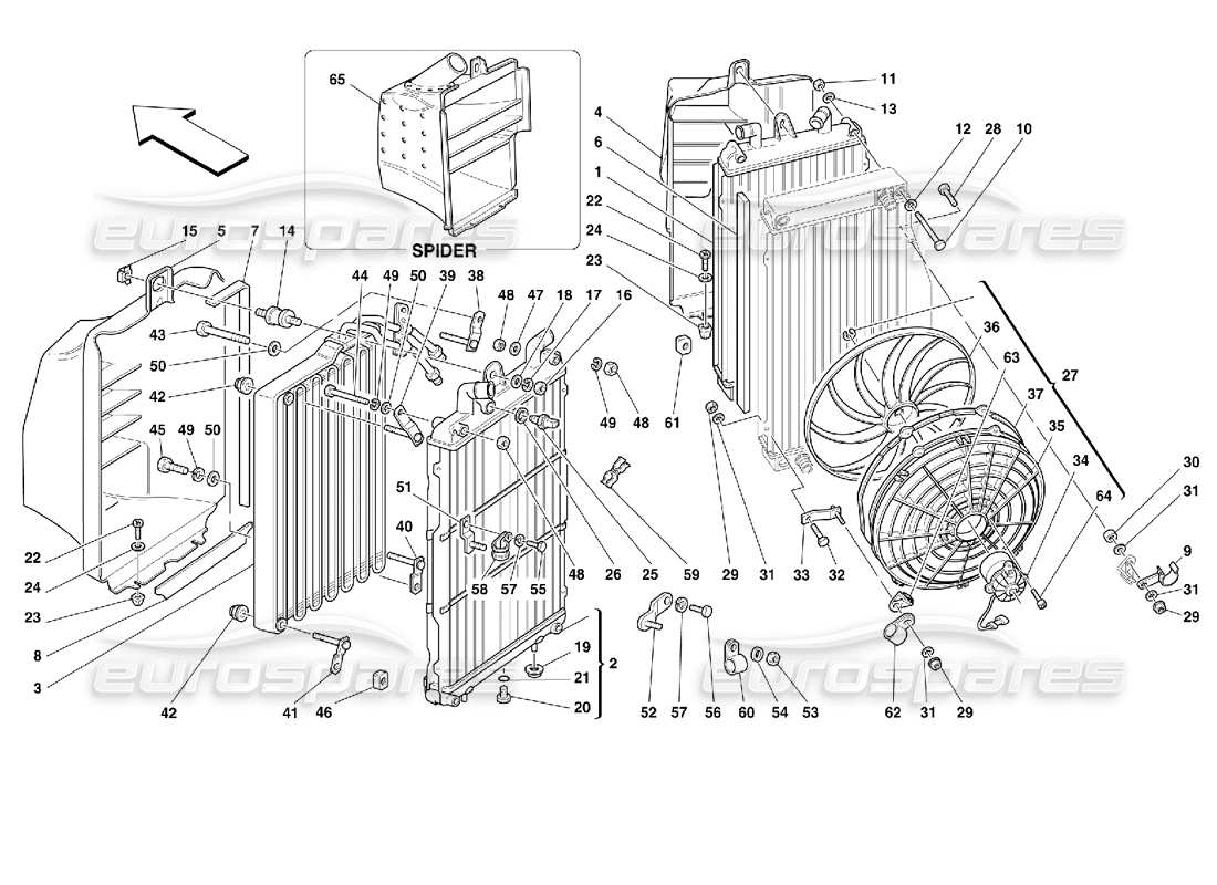 part diagram containing part number 64243900