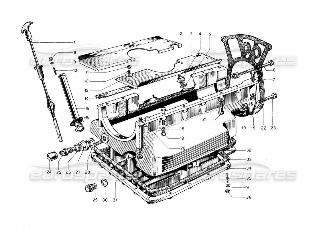 part diagram containing part number 8x30 uni 184