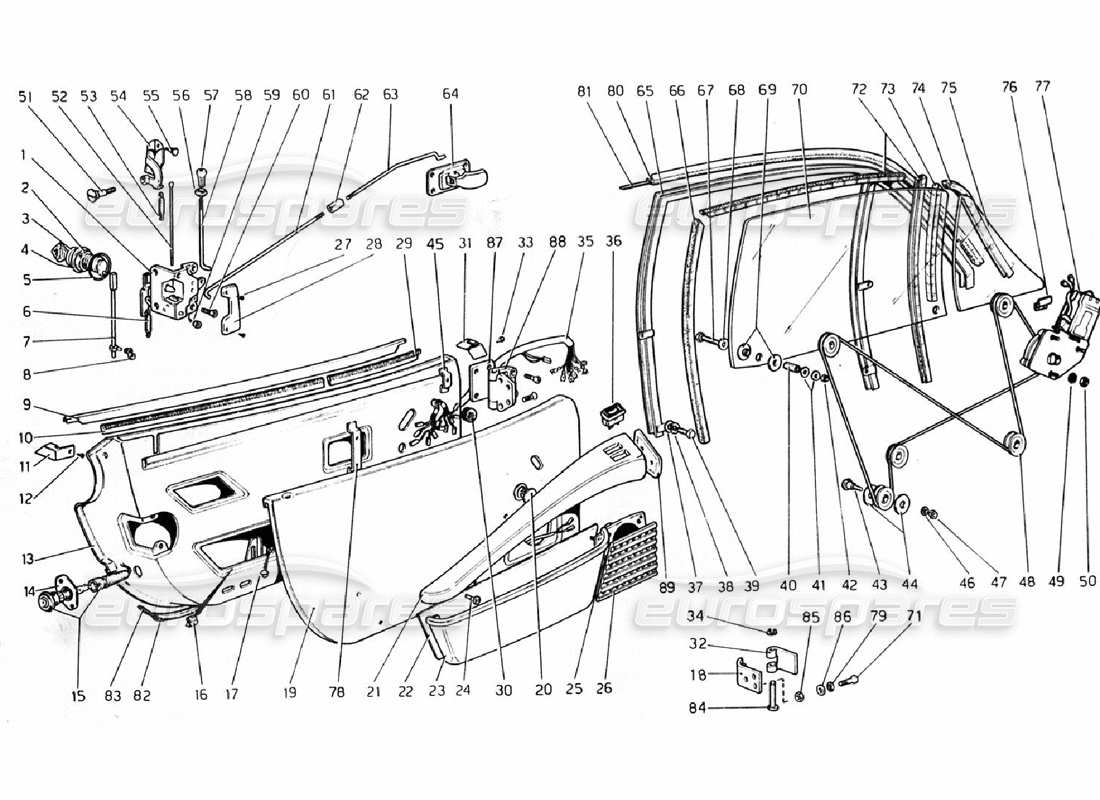 a part diagram from the ferrari 308 parts catalogue