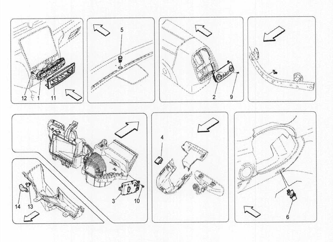 a part diagram from the maserati qtp. v6 3.0 bt 410bhp 2wd 2017 parts catalogue