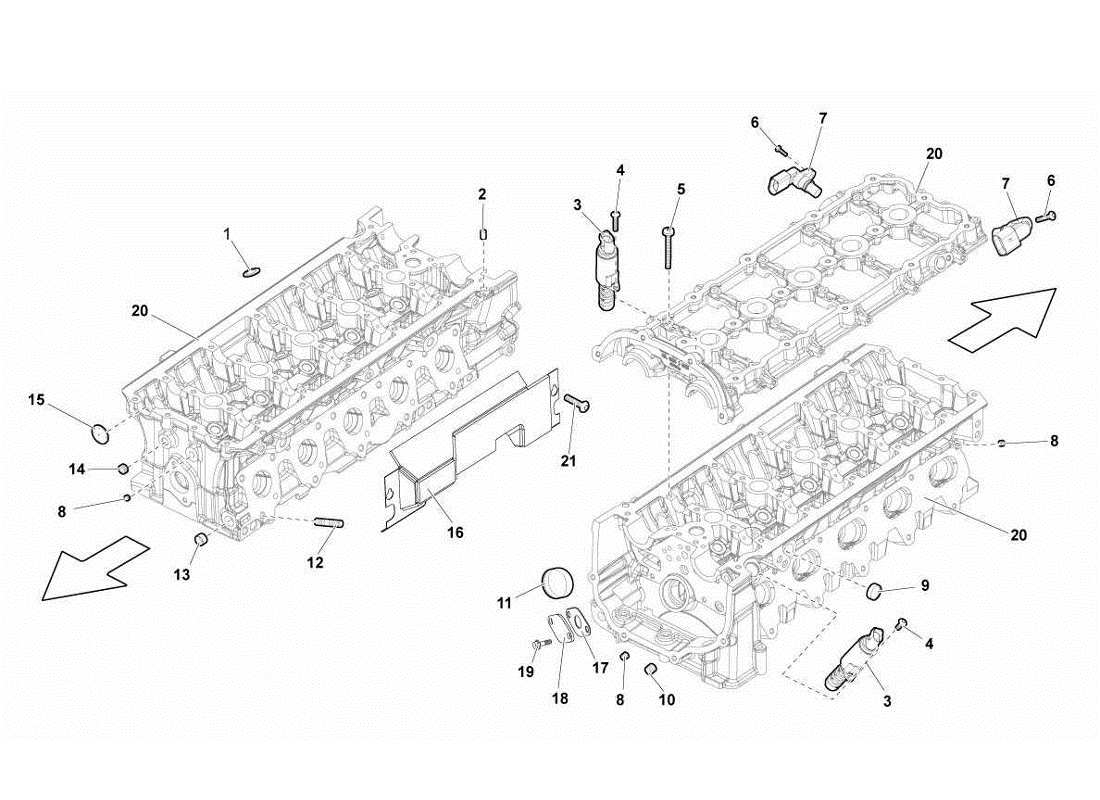 a part diagram from the lamborghini gallardo lp570-4s perform parts catalogue