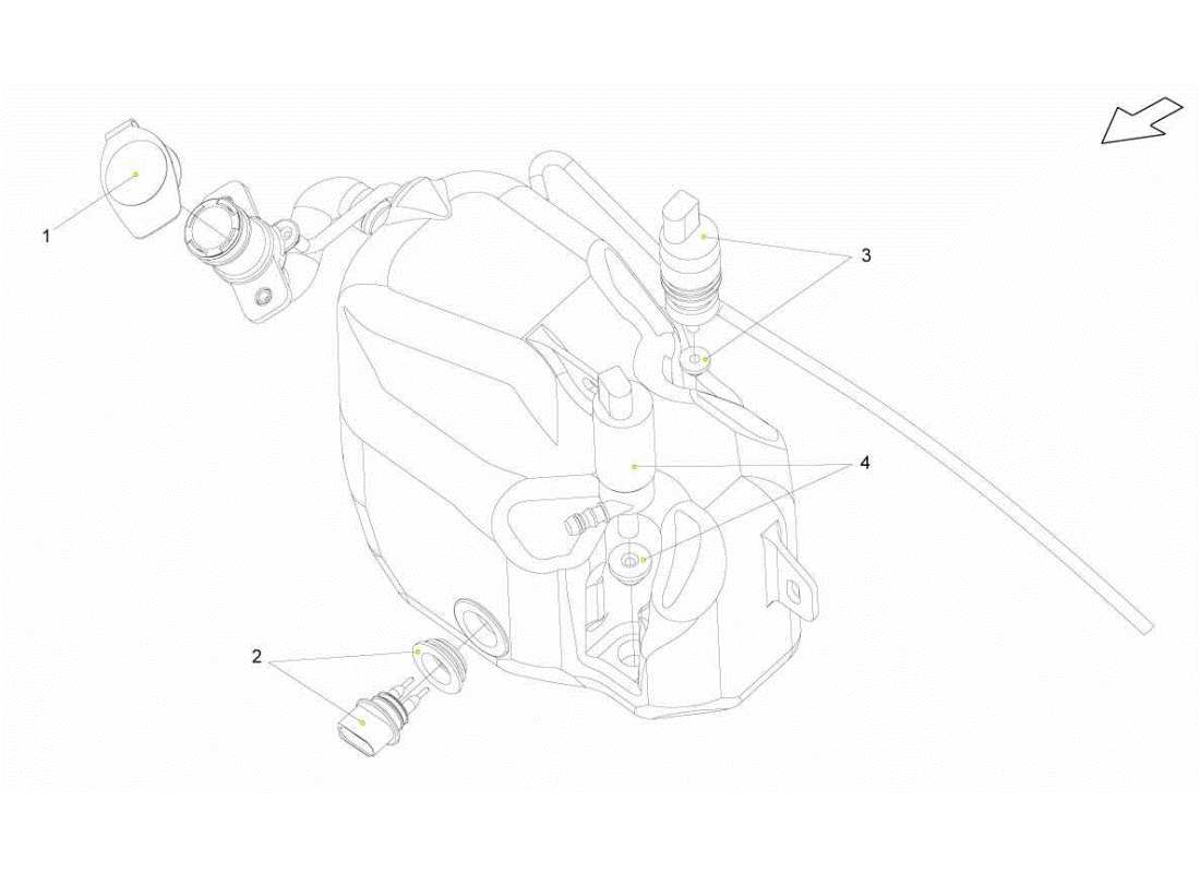 lamborghini gallardo sts ii sc washer reservoir assembly parts diagram