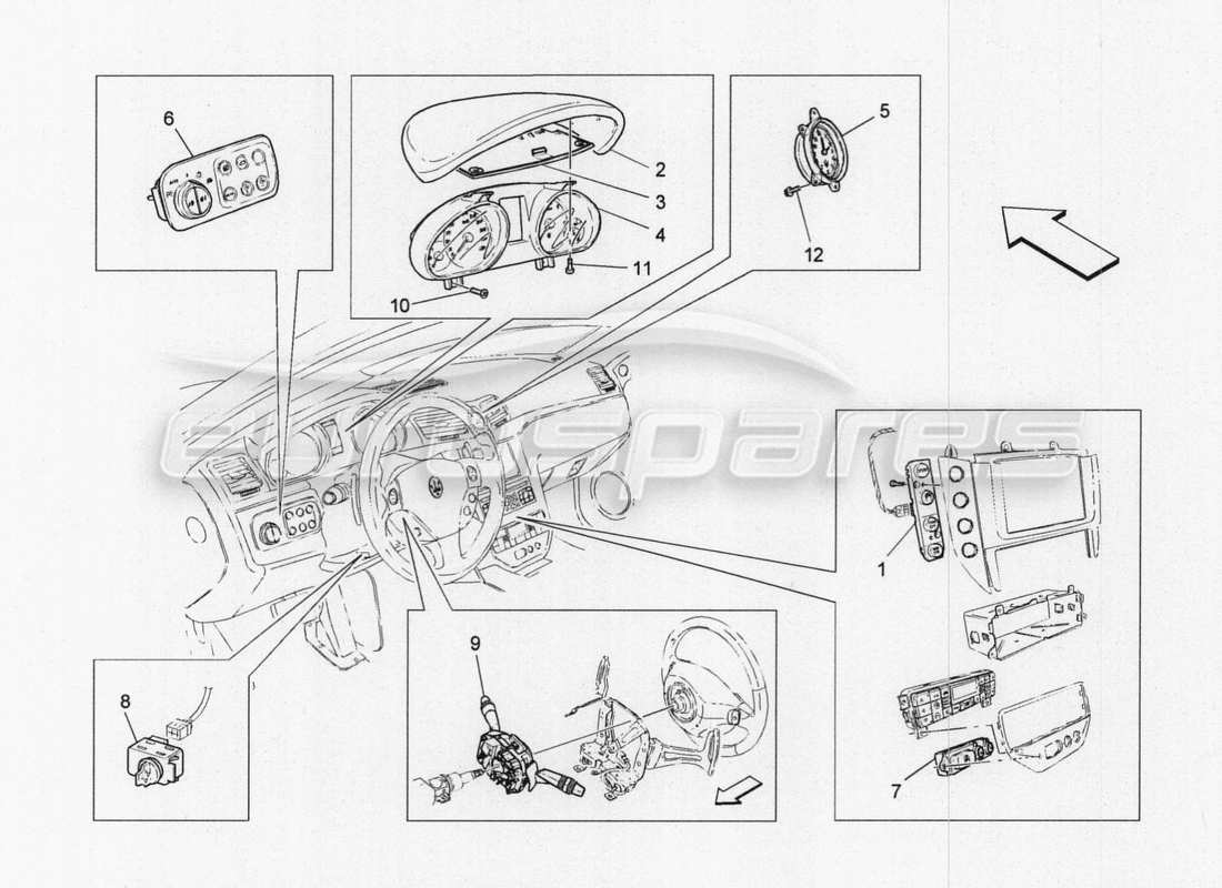 maserati granturismo special edition it system parts diagram