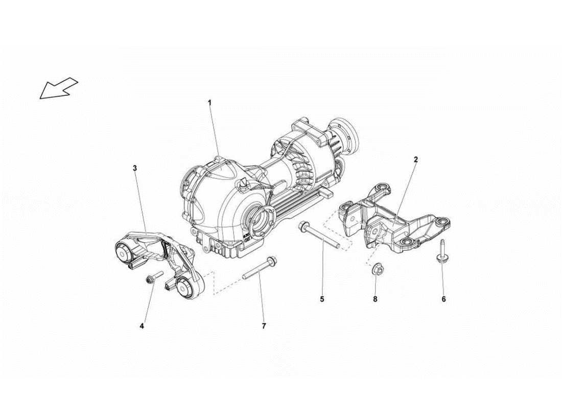 lamborghini gallardo lp560-4s update front differential assembly part diagram