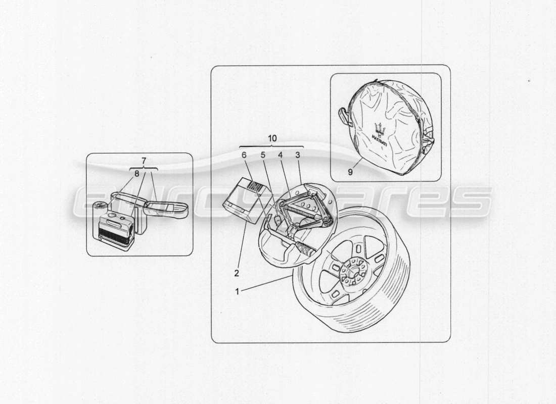 maserati granturismo special edition accessories provided parts diagram