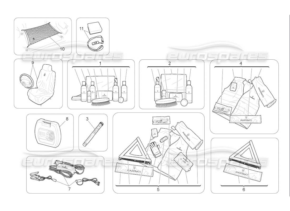 maserati qtp. (2009) 4.7 auto after market accessories part diagram