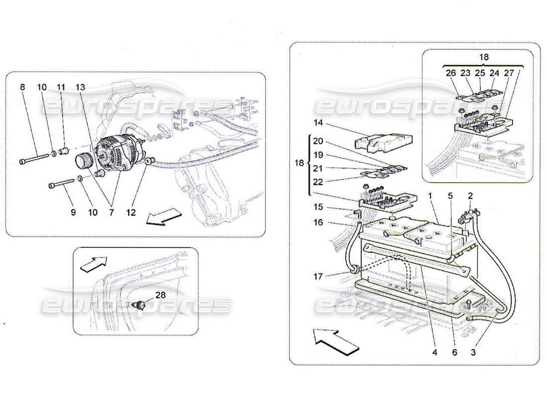 maserati qtp. (2010) 4.2 energy generation and accumulation parts diagram