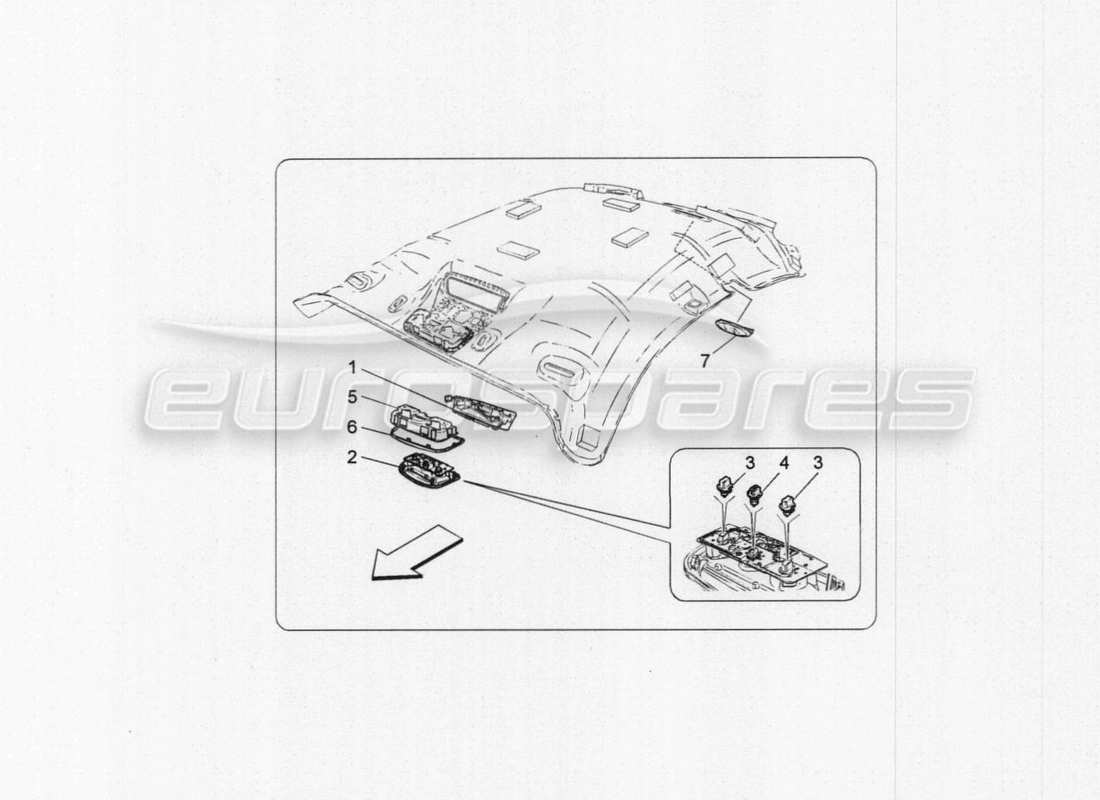 maserati granturismo special edition internal vehicle devices parts diagram
