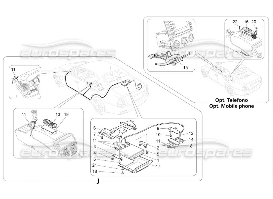 maserati qtp. (2007) 4.2 f1 it system parts diagram