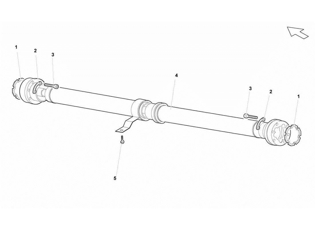 lamborghini gallardo sts ii sc propeller shaft parts diagram
