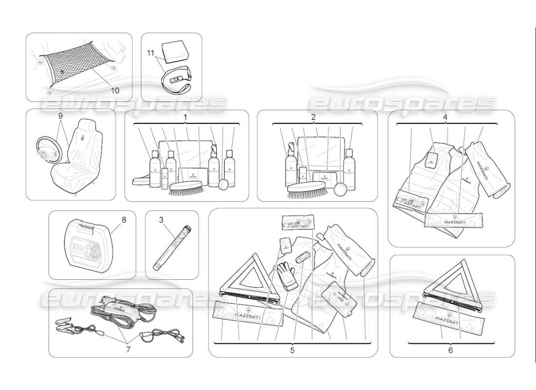 maserati qtp. (2010) 4.7 auto after market accessories parts diagram