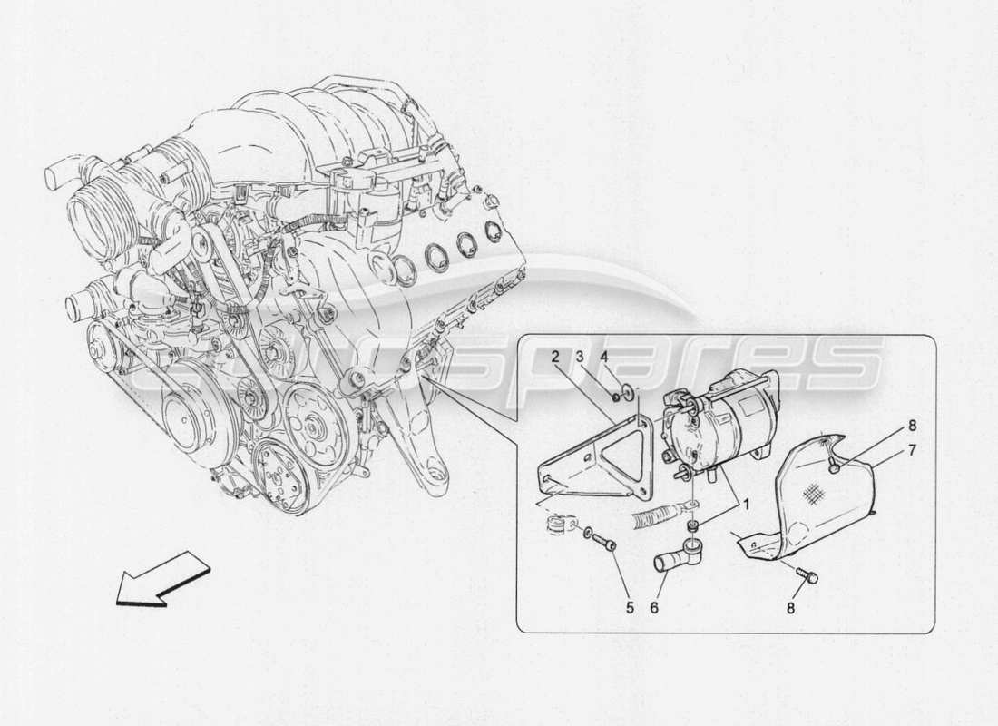 maserati granturismo special edition electronic control: engine ignition parts diagram