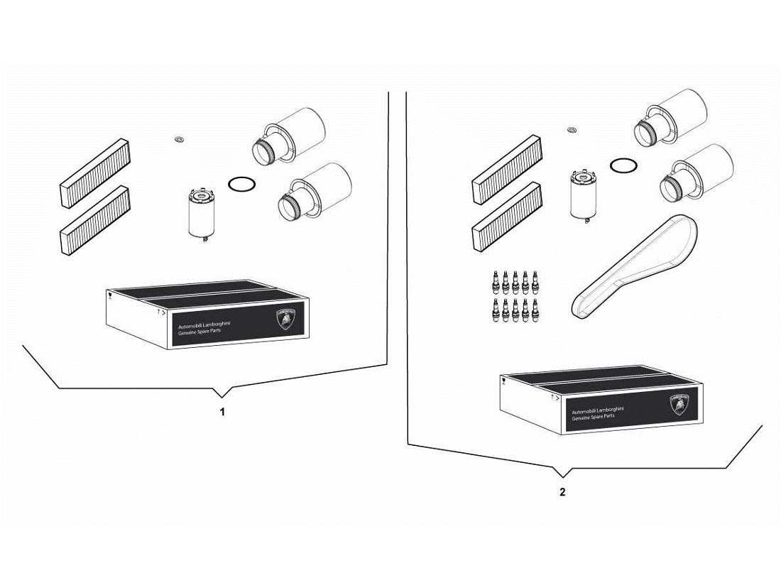 lamborghini gallardo lp560-4s update kit service part diagram