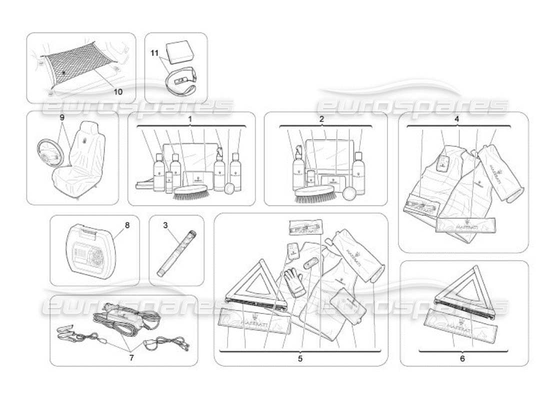 maserati qtp. (2005) 4.2 after market accessories parts diagram