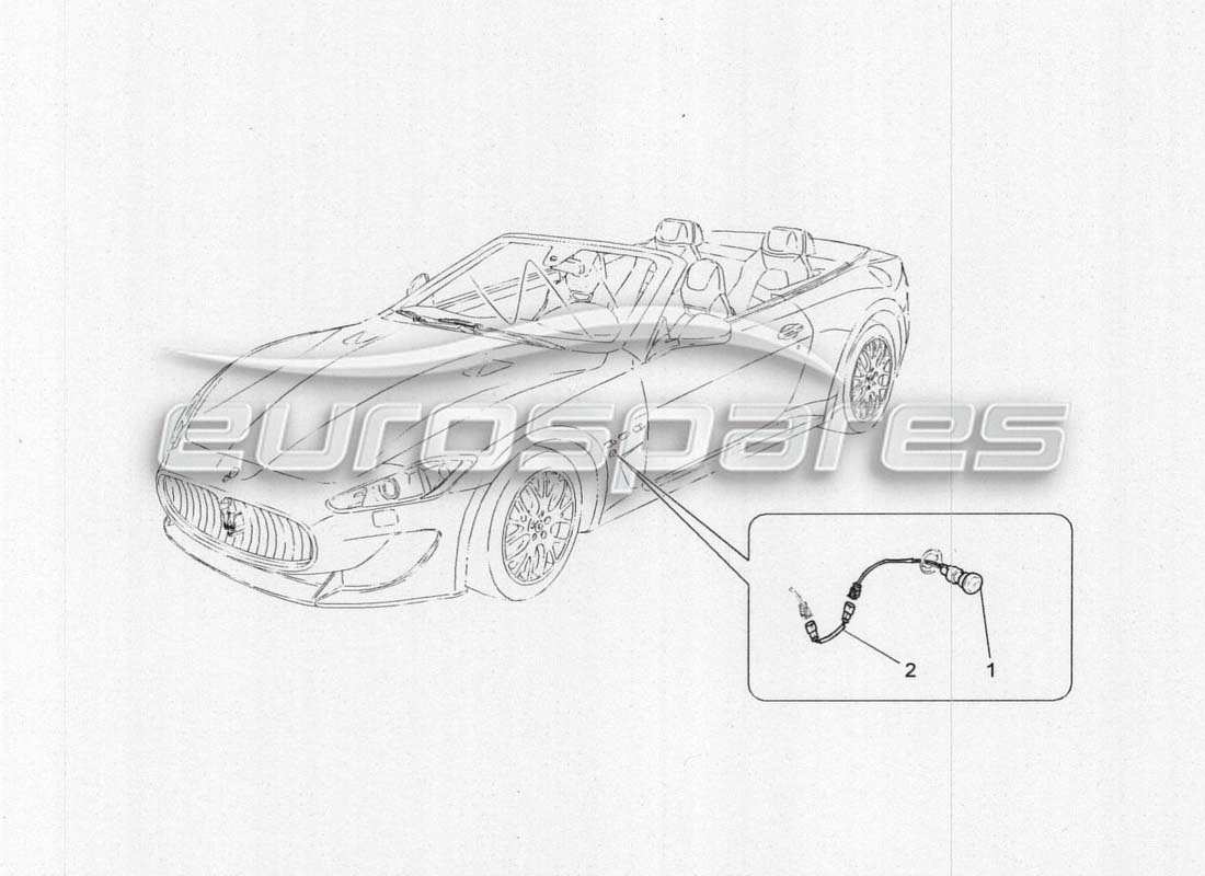 maserati grancabrio mc centenario side light clusters parts diagram