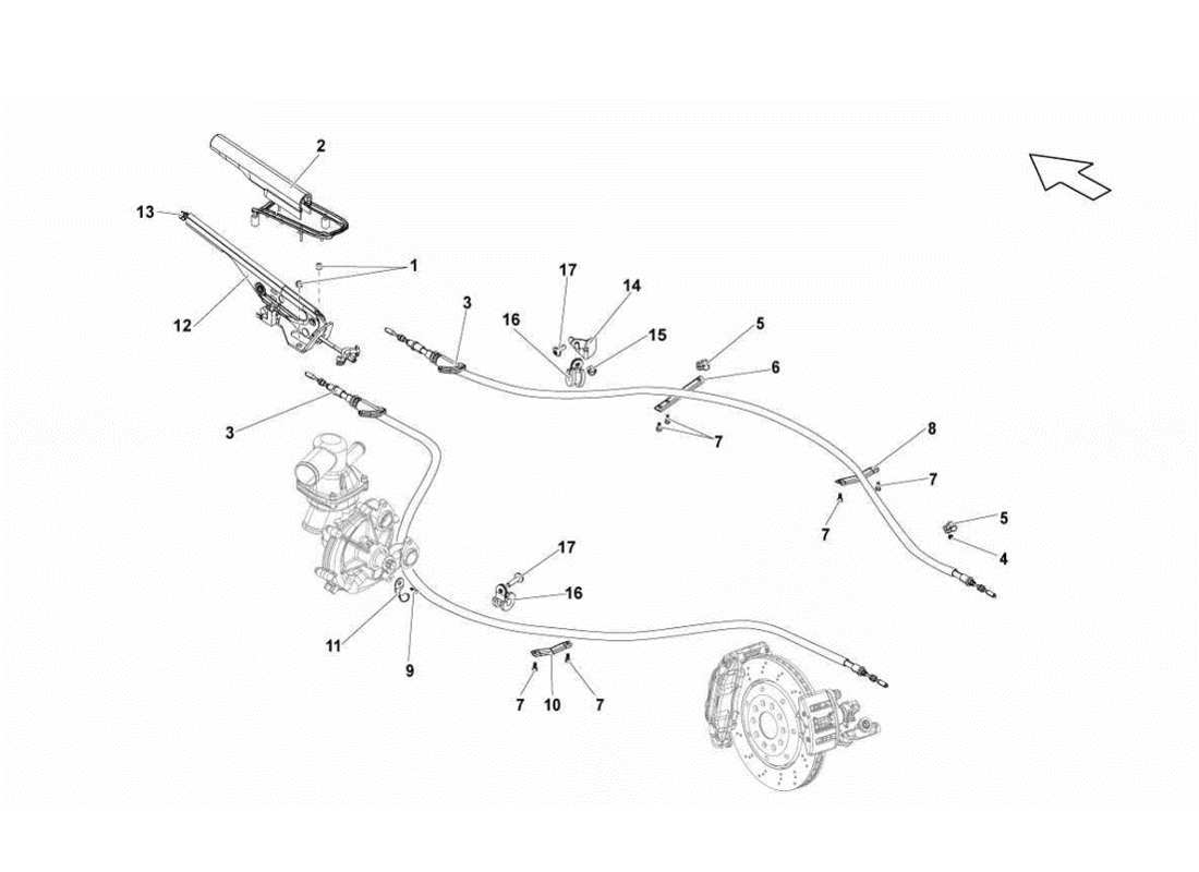 lamborghini gallardo lp560-4s update hand brake parts diagram