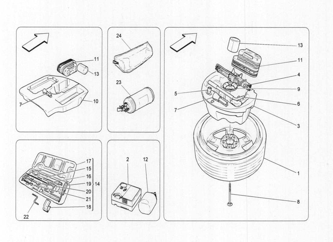 maserati qtp. v6 3.0 bt 410bhp 2015 accessories provided parts diagram