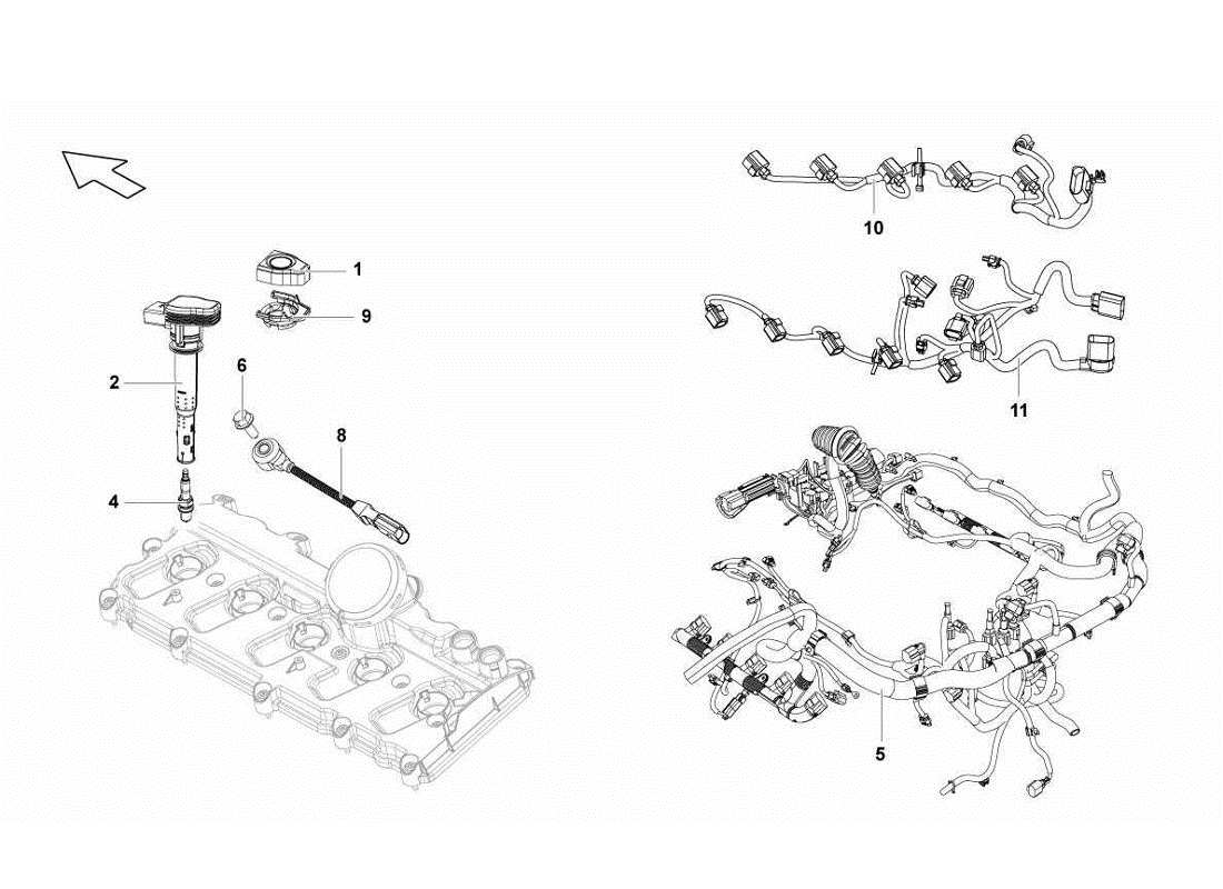 lamborghini gallardo lp560-4s update system ignition parts diagram