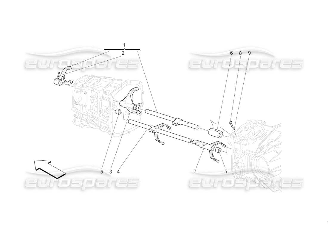 maserati qtp. (2006) 4.2 f1 inner controls parts diagram