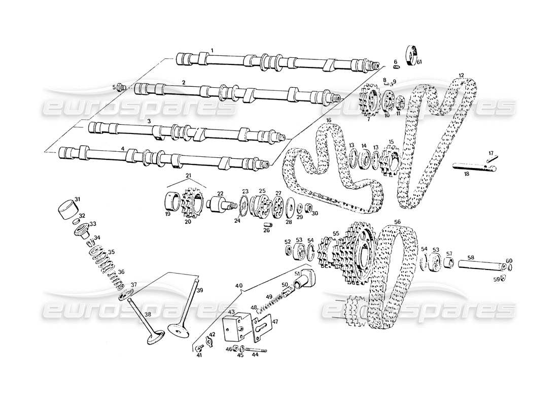 maserati khamsin timing parts diagram