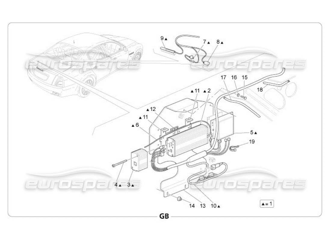 maserati qtp. (2005) 4.2 alarm and immobilizer system part diagram