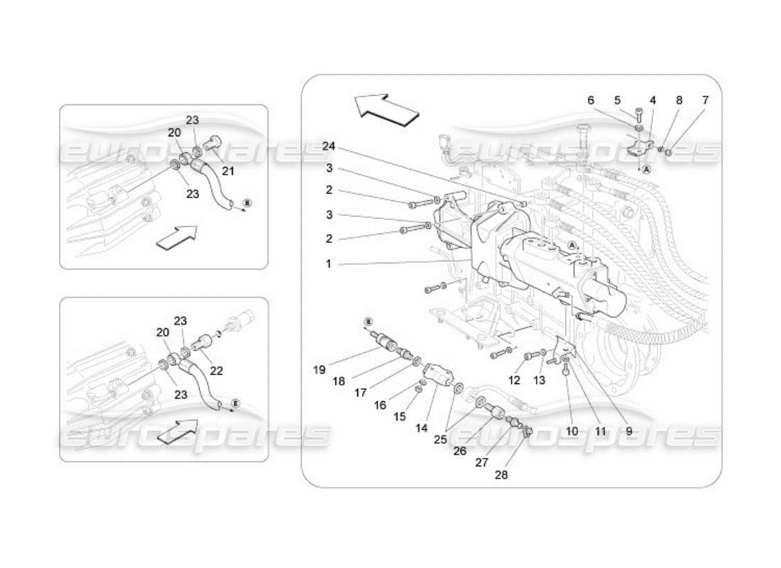 maserati qtp. (2005) 4.2 actuation hydraulic parts for f1 gearbox parts diagram