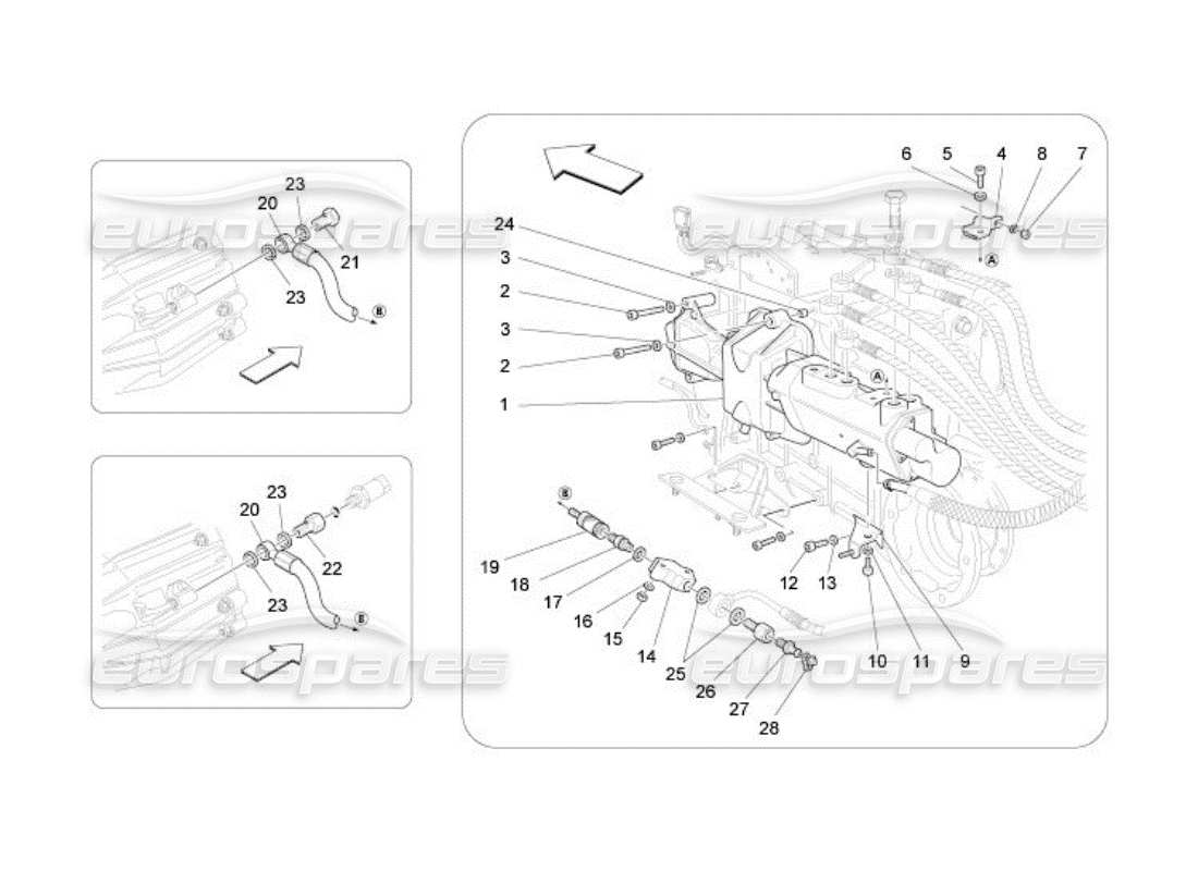 maserati qtp. (2005) 4.2 actuation hydraulic parts for f1 gearbox part diagram