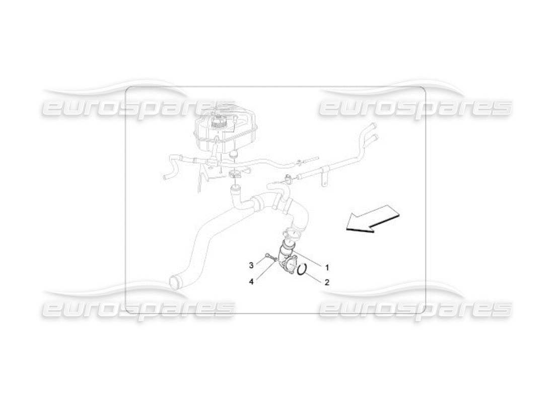 maserati qtp. (2005) 4.2 cooling system: water pump parts diagram