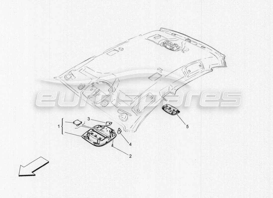 maserati qtp. v8 3.8 530bhp auto 2015 headlight clusters parts diagram