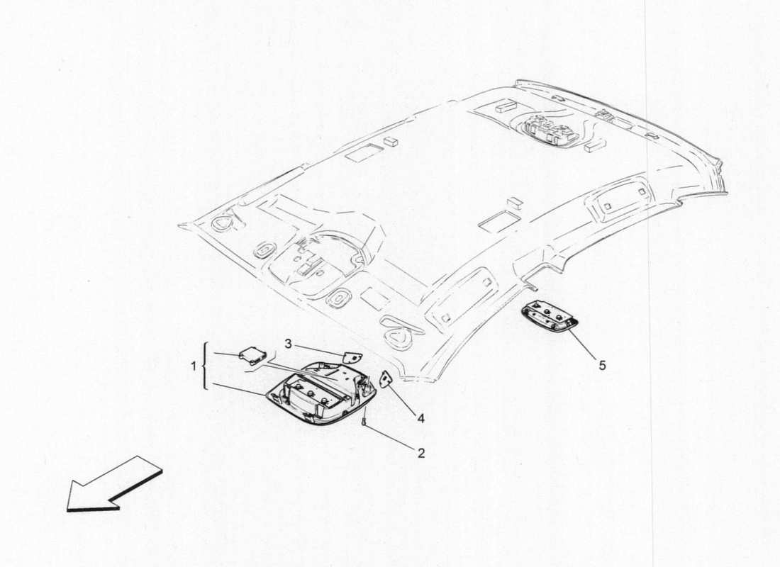 maserati qtp. v6 3.0 bt 410bhp 2015 internal vehicle devices parts diagram