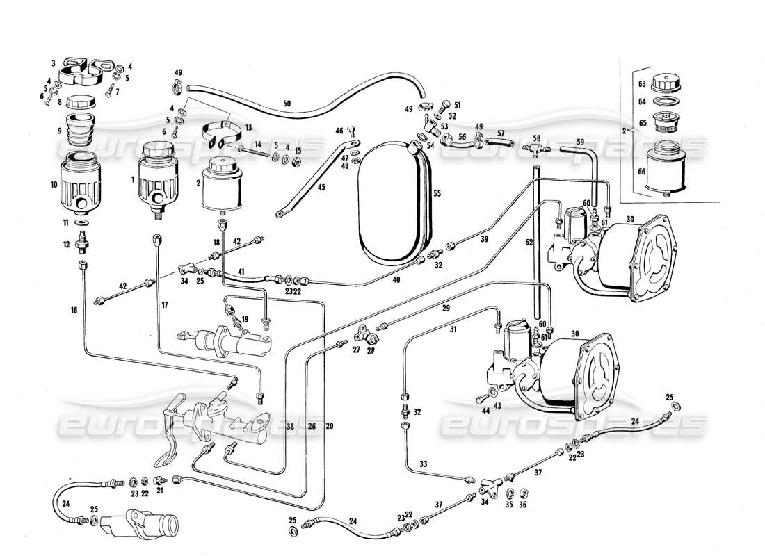 maserati mexico brake control parts diagram